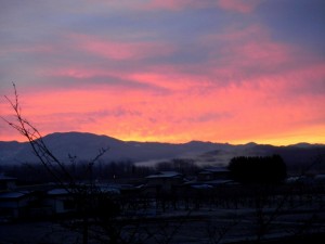 同じ朝焼けは2度とは見られないのです