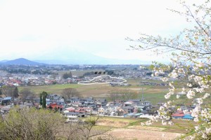 遠くには岩手山が見えます